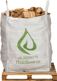 ovengedroogde big bag haardhout mix van hard- en zachthout