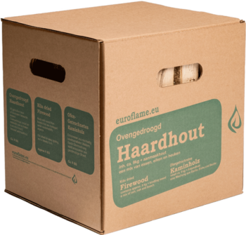 Pallet haardhout in dozen